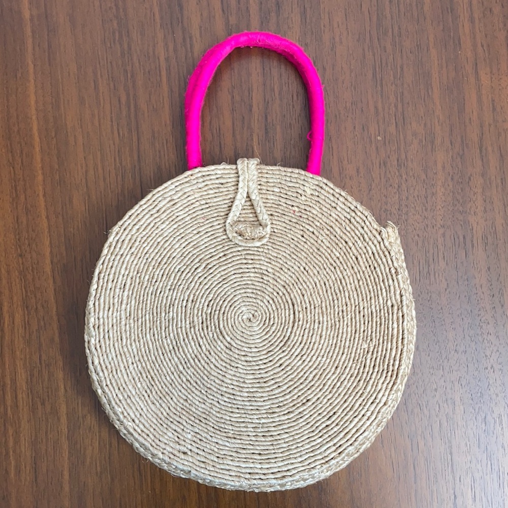 Raffia handbag